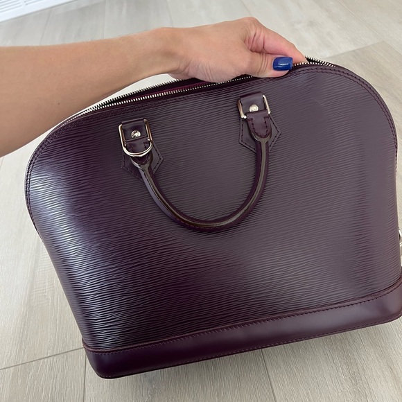 Louis vuitton purple alma pm bag - Picture 7 of 10